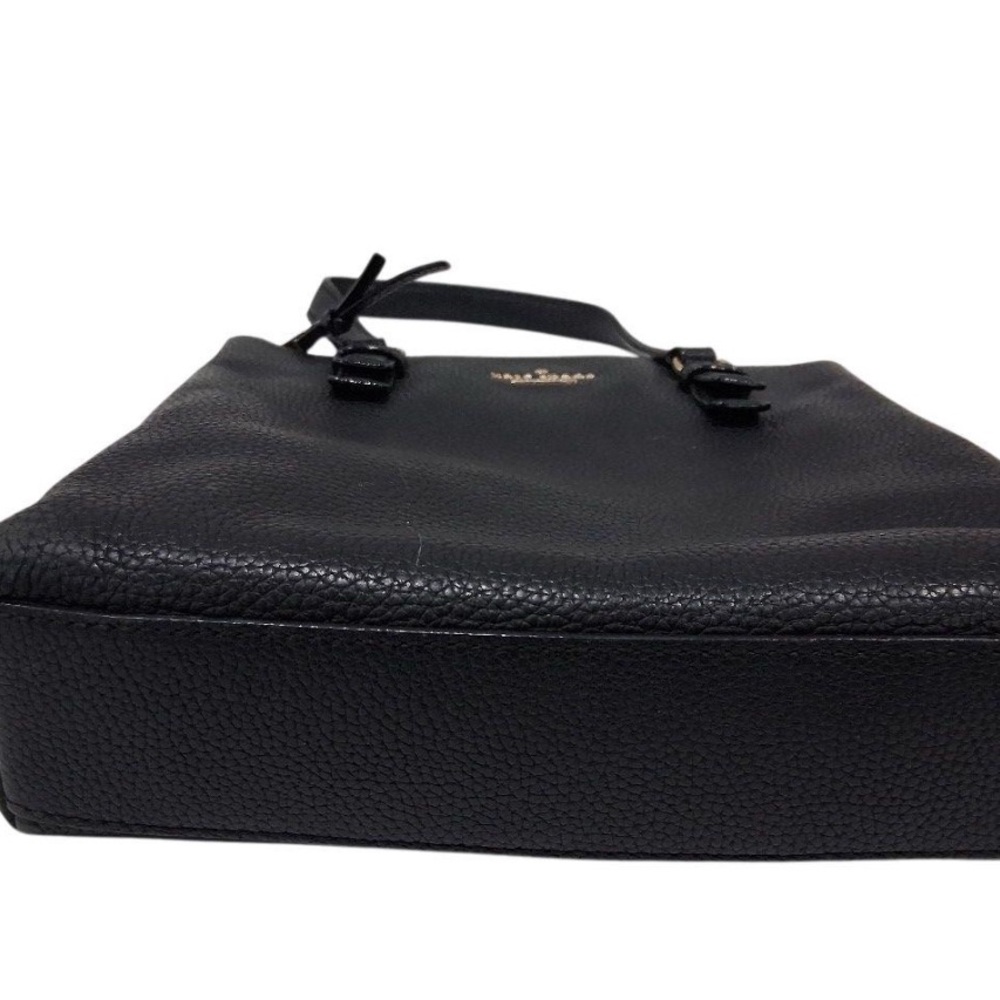 Kate Spade New York Black Pebbled Leather Tote Bag - Picture 4 of 5